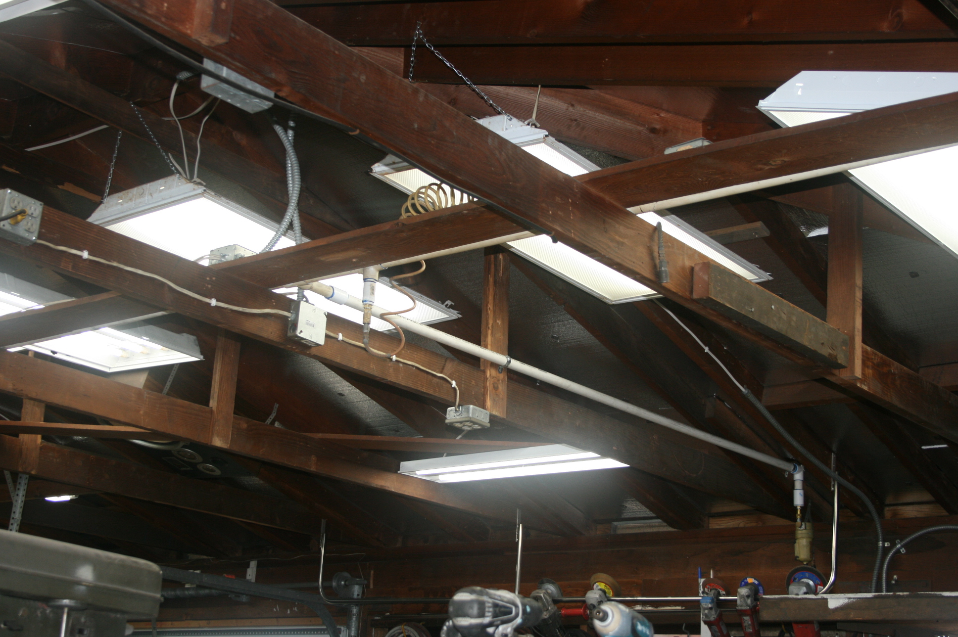 Workshop Improvement LED lighting | Jon Koehler Sculpture
